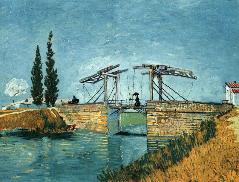 The Langlois Bridge at Arles, 1888 - Vincent van Gogh - Pivada.com